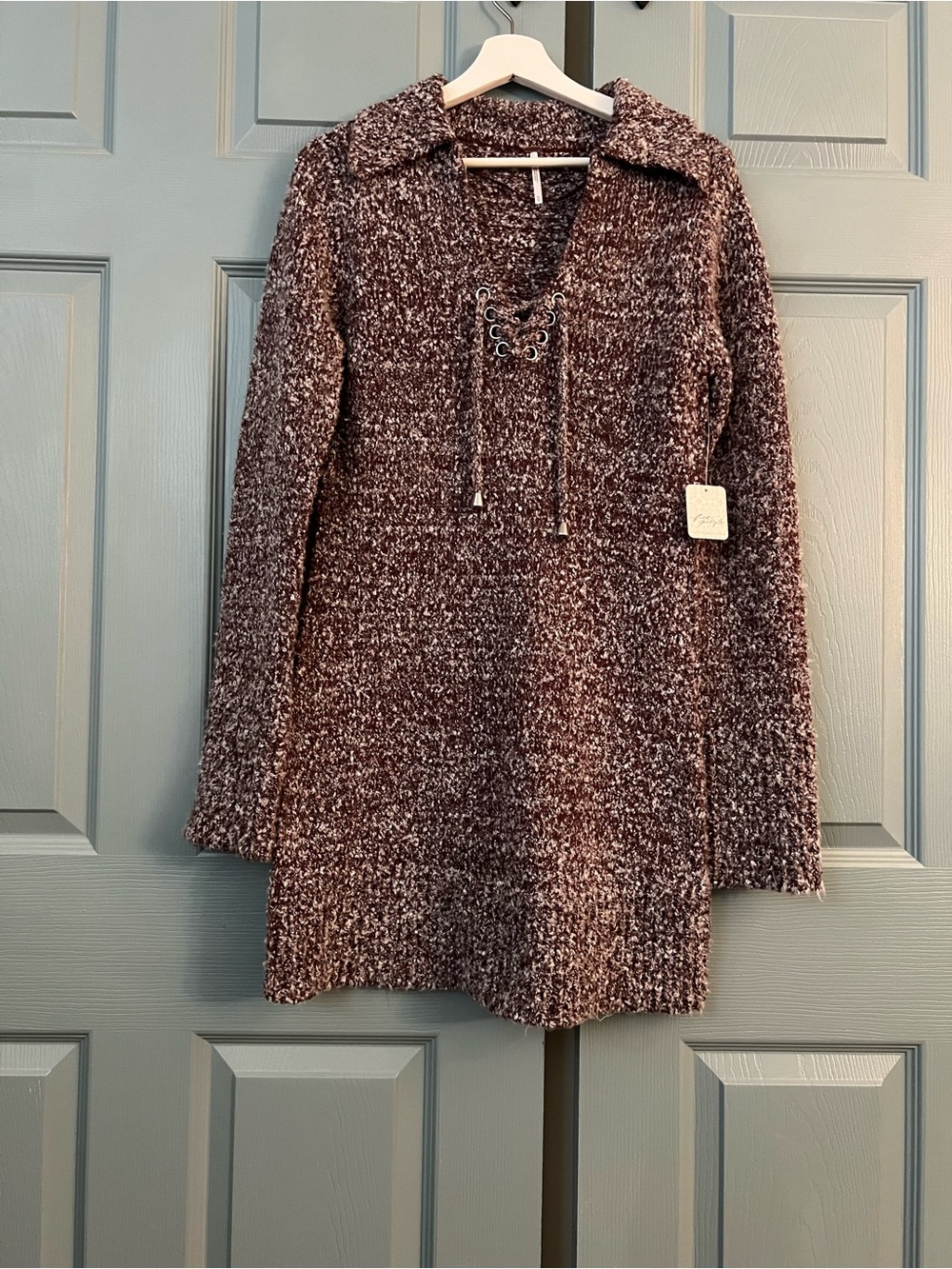 Free People Brown Sweater Dress